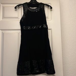 What Goes Around Cones Around Black Sequin Cocktail Dress S
